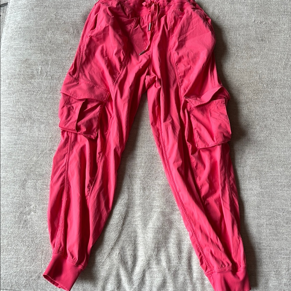 Coral Cargo Pants